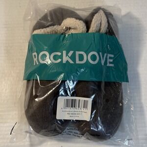 NEW Womens Slippers RockDove Indoor Outdoor Faux Shearling Lined Gray USA Sealed